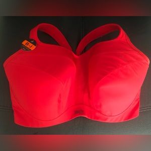 Panache Sports Bra High Impact 34G Beautiful Red NWT